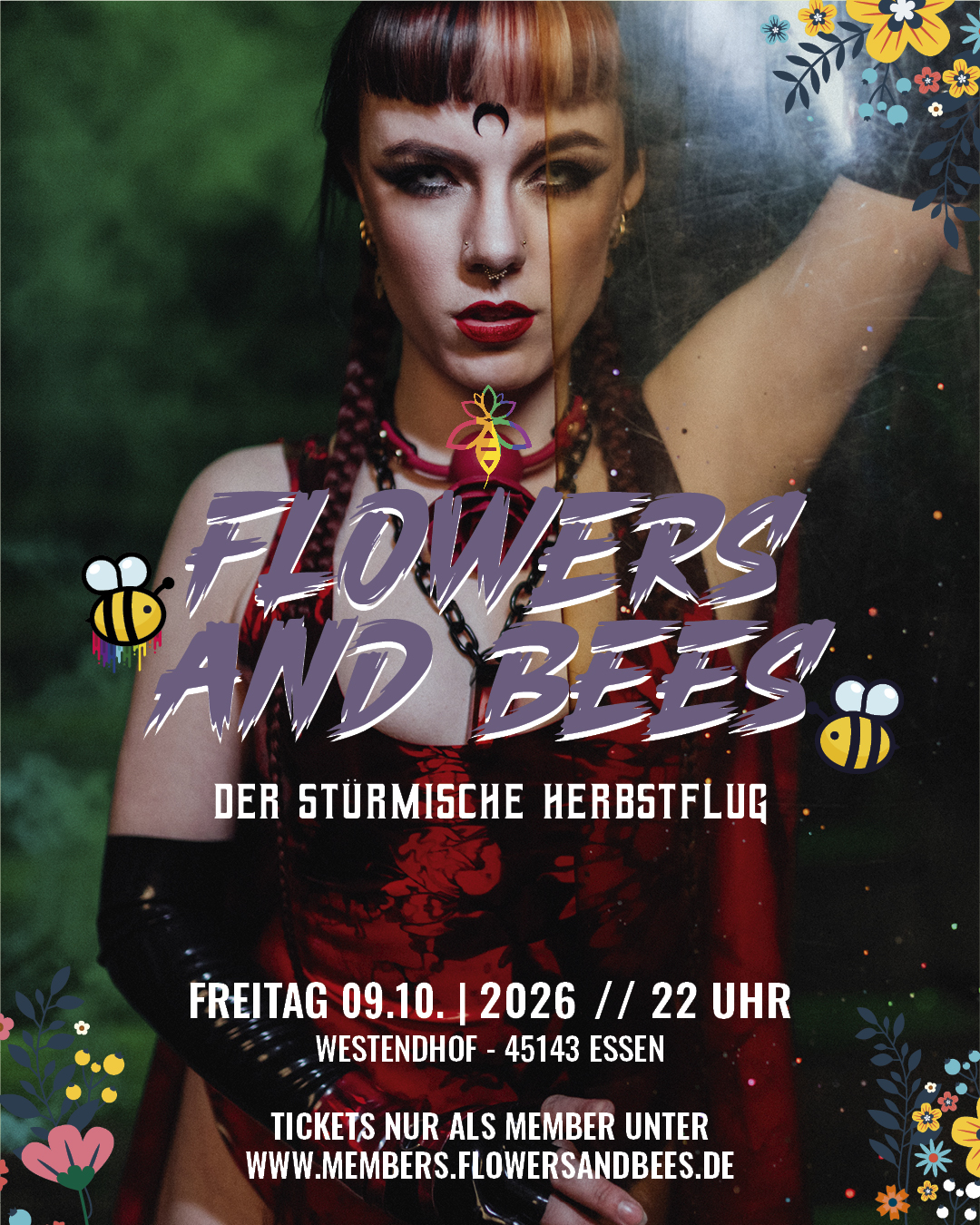 09_Flowers and Bees Veranstaltungsgrafiken_Oktober_